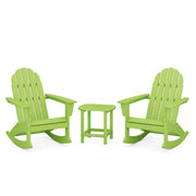 Picture of Vineyard 3PC Adirondack Rocking Chair Set W/ South Beach Side Table