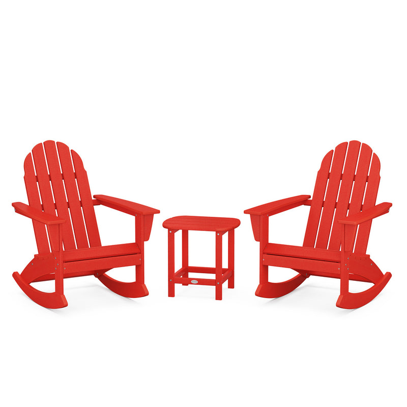 Picture of Vineyard 3PC Adirondack Rocking Chair Set W/ South Beach Side Table