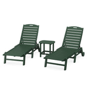 Picture of Nautical 3PC Chaise Lounge W/ Wheels Set