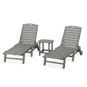 Picture of Nautical 3PC Chaise Lounge W/ Wheels Set