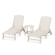 Picture of Nautical 3PC Chaise Lounge W/ Wheels Set