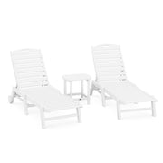 Picture of Nautical 3PC Chaise Lounge W/ Wheels Set