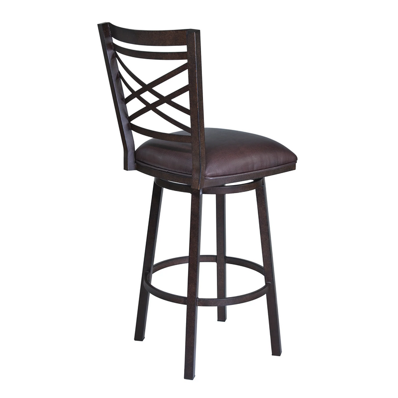 Panama Swivel 26" Counter Stool - Auburn Bay/Brown - The Great Escape