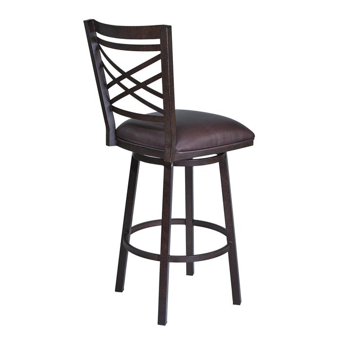 Panama Swivel 30" Barstool - Auburn Bay/Brown