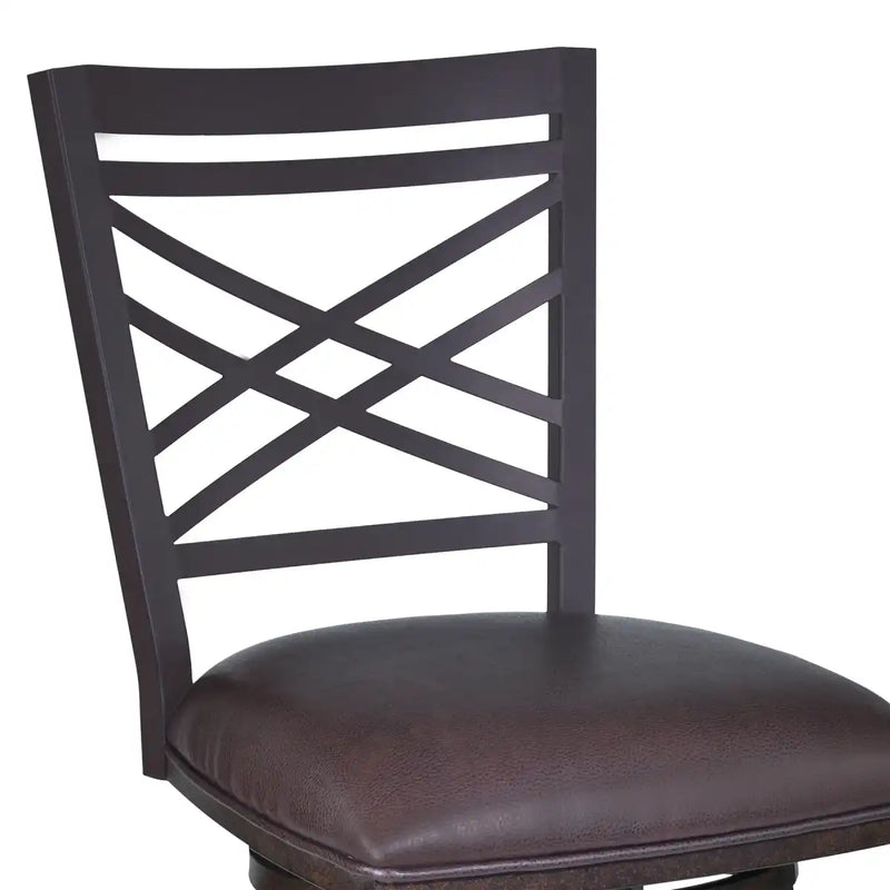 Panama Swivel 26" Counter Stool - Auburn Bay/Brown - The Great Escape