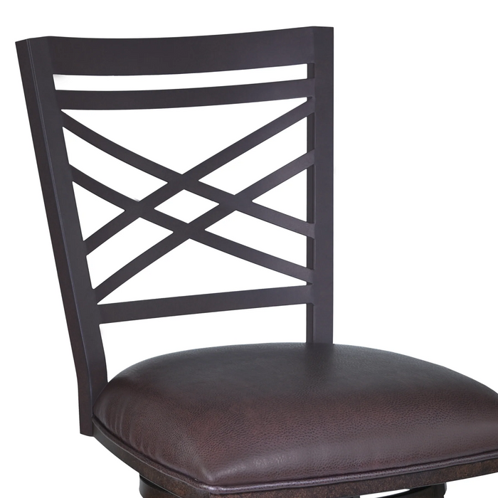 Panama Swivel 30" Barstool - Auburn Bay/Brown