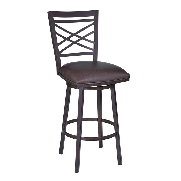 Panama Swivel 30" Barstool - Auburn Bay/Brown