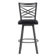Panama Swivel 26" Counter Stool - Mineral/Black - The Great Escape