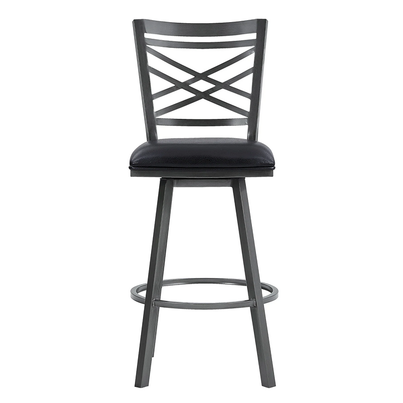 Panama Swivel 26" Counter Stool - Mineral/Black - The Great Escape