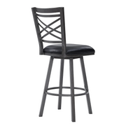 Panama Swivel 26" Counter Stool - Mineral/Black - The Great Escape