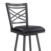 Panama Swivel 26" Counter Stool - Mineral/Black - The Great Escape