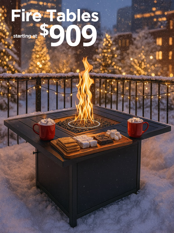 Fire Tables starting at $909 | Holiday Deals at The Great Escape