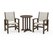 Coastal Sling 3 Piece Bistro Set Kona Select - The Great Escape