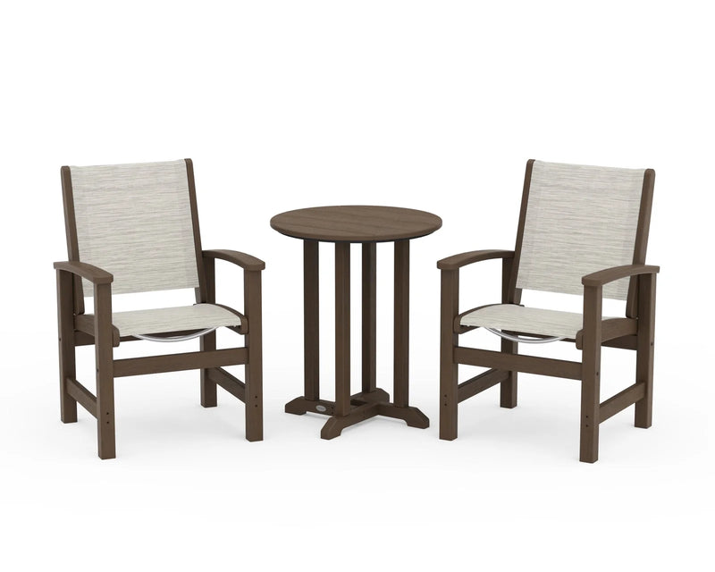 Coastal Sling 3 Piece Bistro Set Kona Select - The Great Escape