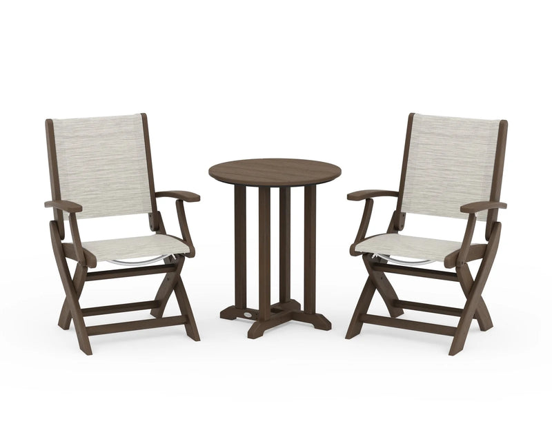 Coastal Sling 3 Piece Bistro Set Kona Select - The Great Escape