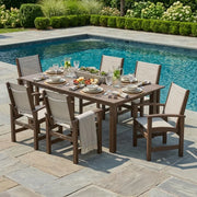 Coastal Sling 7 Piece Dining Set Kona Select - The Great Escape