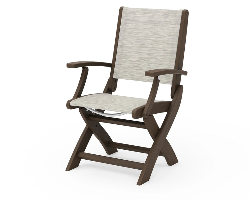 Coastal Sling Folding Dining Arm Chair Kona Select - The Great Escape