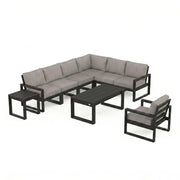 Edge 9 Piece Modular Seating Chat Set - The Great Escape