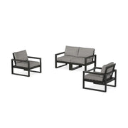 Edge 4 Piece Loveseat Set - The Great Escape