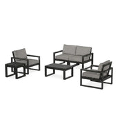 Edge 6 Piece Loveseat Chat Set - The Great Escape