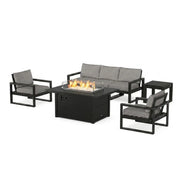 Edge 7 Piece Sofa Firepit Chat Set - The Great Escape