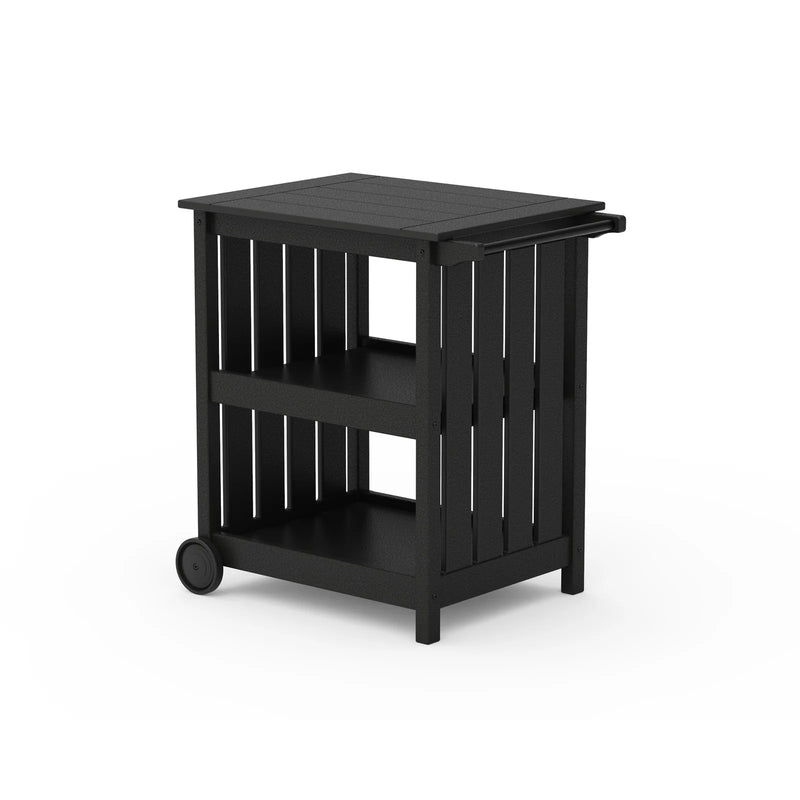 25"x34" Vineyard Bar Cart Black - The Great Escape