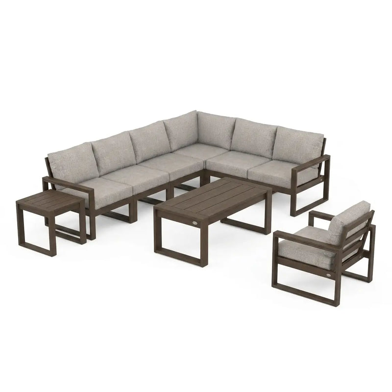 Edge 9 Piece Modular Seating Chat Set - The Great Escape