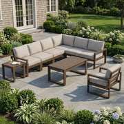 Edge 9 Piece Modular Seating Chat Set - The Great Escape