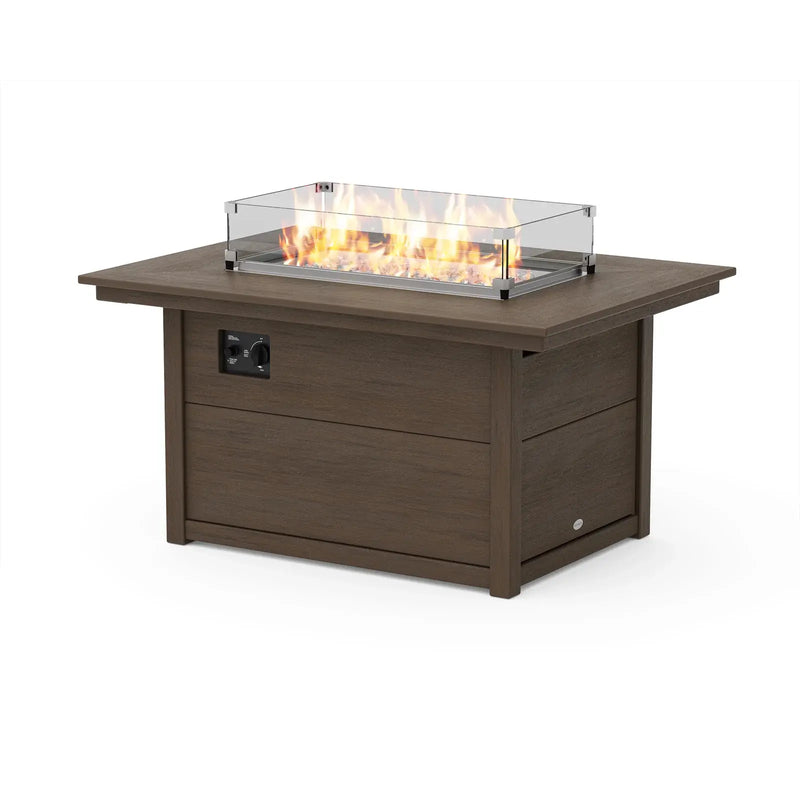 34"x46" Rectangle Modern Fire Pit Table - The Great Escape