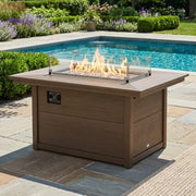 34"x46" Rectangle Modern Fire Pit Table - The Great Escape