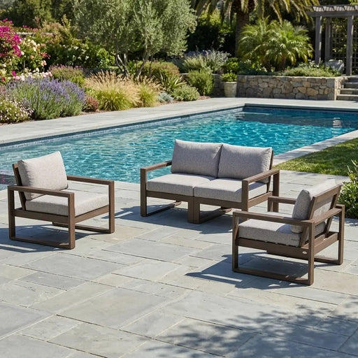 Edge 4 Piece Loveseat Set - The Great Escape