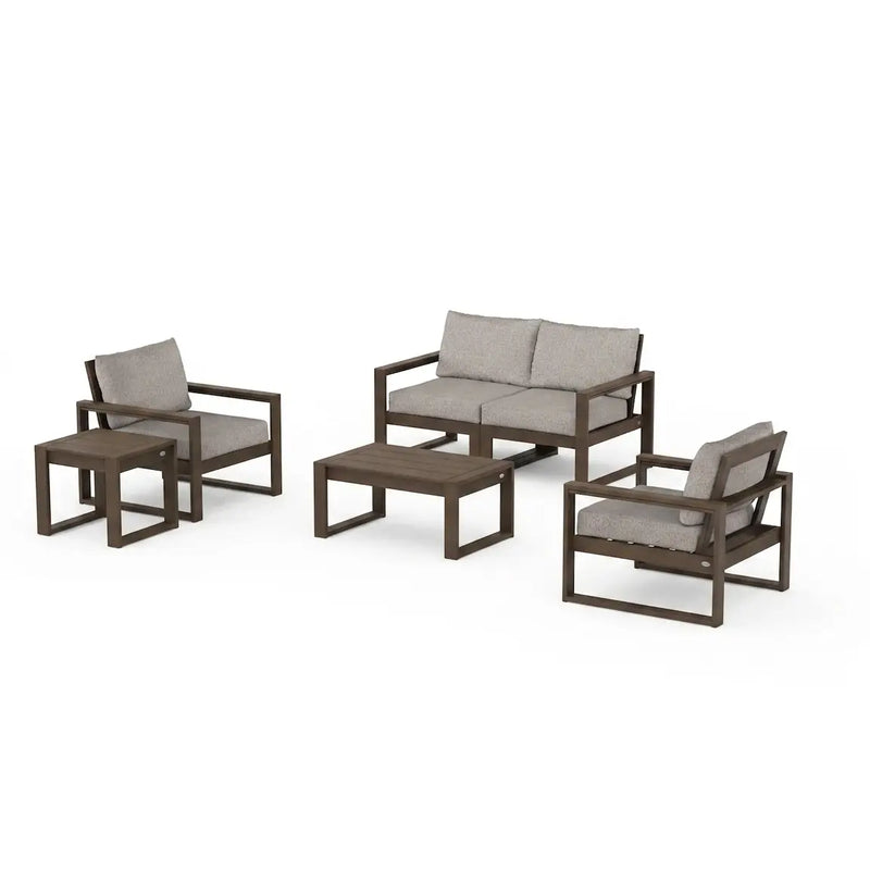 Edge 6 Piece Loveseat Chat Set - The Great Escape