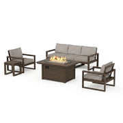 Edge 7 Piece Sofa Firepit Chat Set - The Great Escape