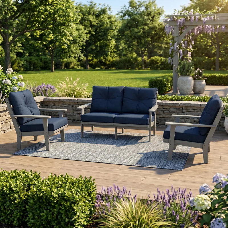 Lakeside 3 Piece Loveseat Set - The Great Escape