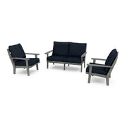 Lakeside Grey 3 Piece Loveseat Group In Stock - The Great Escape
