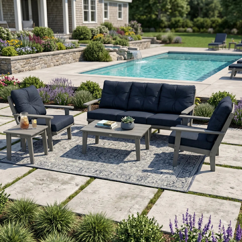 Lakeside 5 Piece Sofa Set - The Great Escape