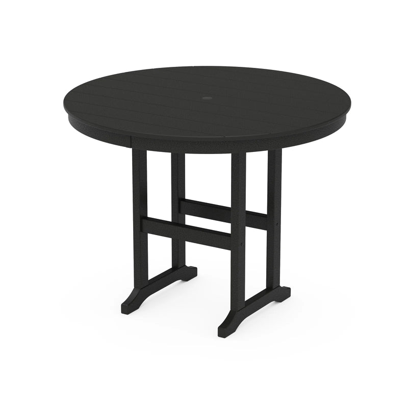 48 Inch Round Farmhouse Counter Height Table - The Great Escape