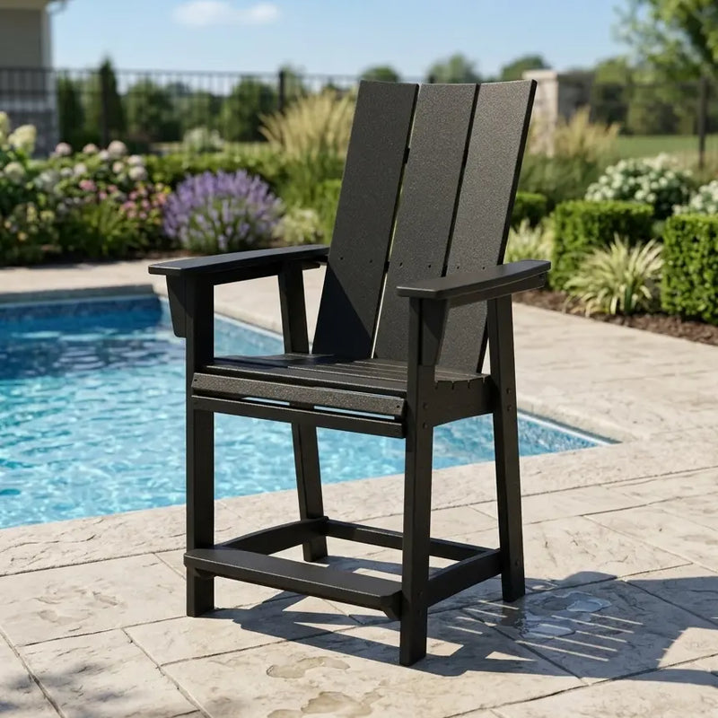 Modern Curveback Adirondack Counter Height Chair - The Great Escape