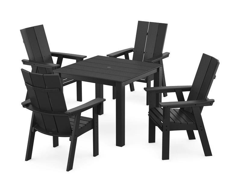 Modern Curveback 5 Piece Dining Set  - The Great Escape