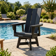 Modern Curveback Adirondack Swivel Dining Chair - The Great Escape