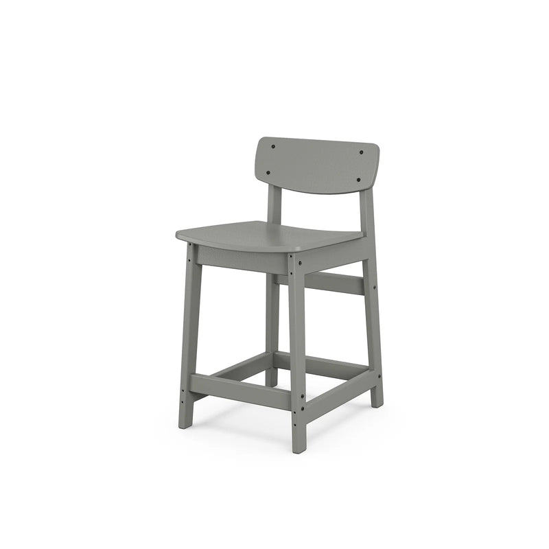 Low Back Counter Side Chair Slate Grey - The Great Escape