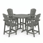 Nautical Curveback 5 Piece Counter Height Group - The Great Escape