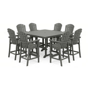 Nautical Curveback 9 Piece Counter Height Group - The Great Escape