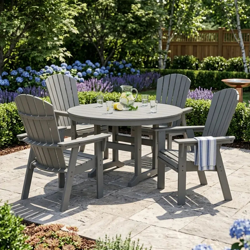 Nautical Curveback 5 Piece Dining Set - The Great Escape