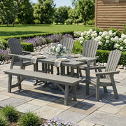 Nautical Curveback 6 Piece Dining Set - The Great Escape