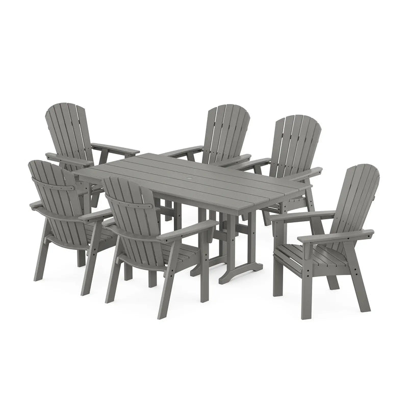 Nautical Curveback 7 Piece Dining Set - The Great Escape