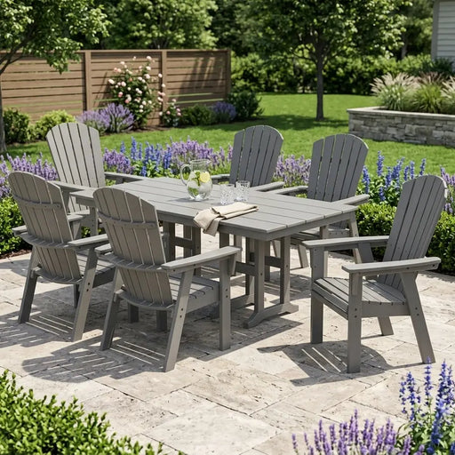 Nautical Curveback 7 Piece Dining Set - The Great Escape