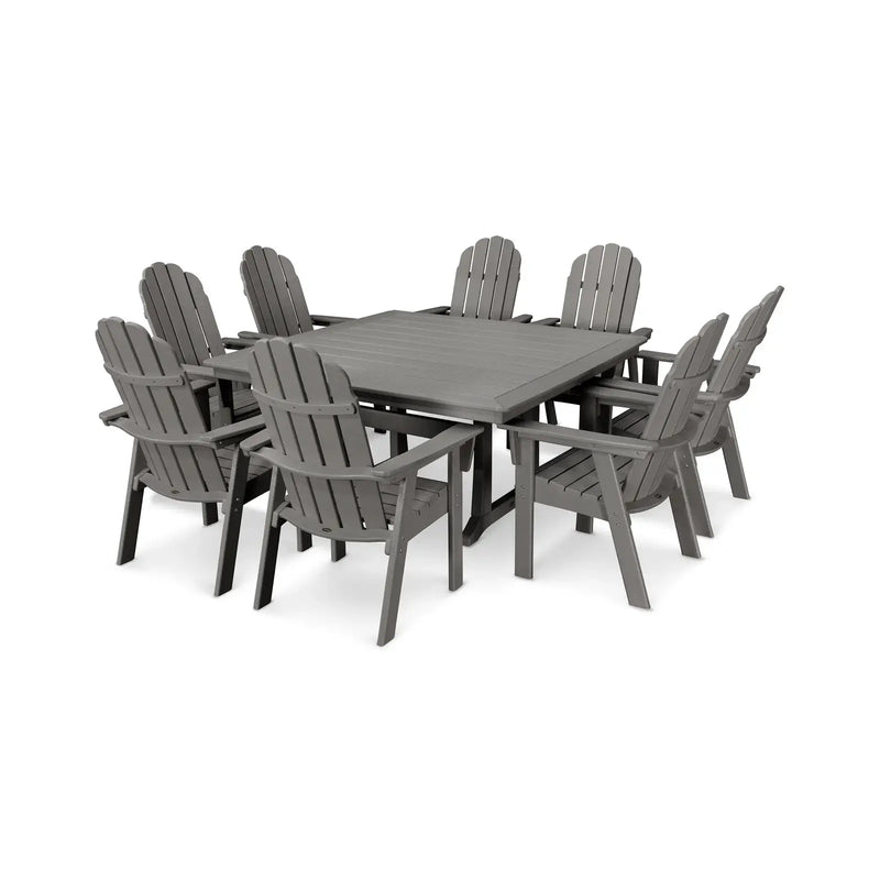 Nautical Curveback 9 Piece Dining Set - The Great Escape