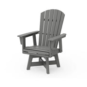 Nautical Curveback Adirondack Swivel Dining Chair - The Great Escape