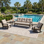 Vineyard 3 Piece Sofa Deep Seating Set Vintage Coffee - The Great Escape